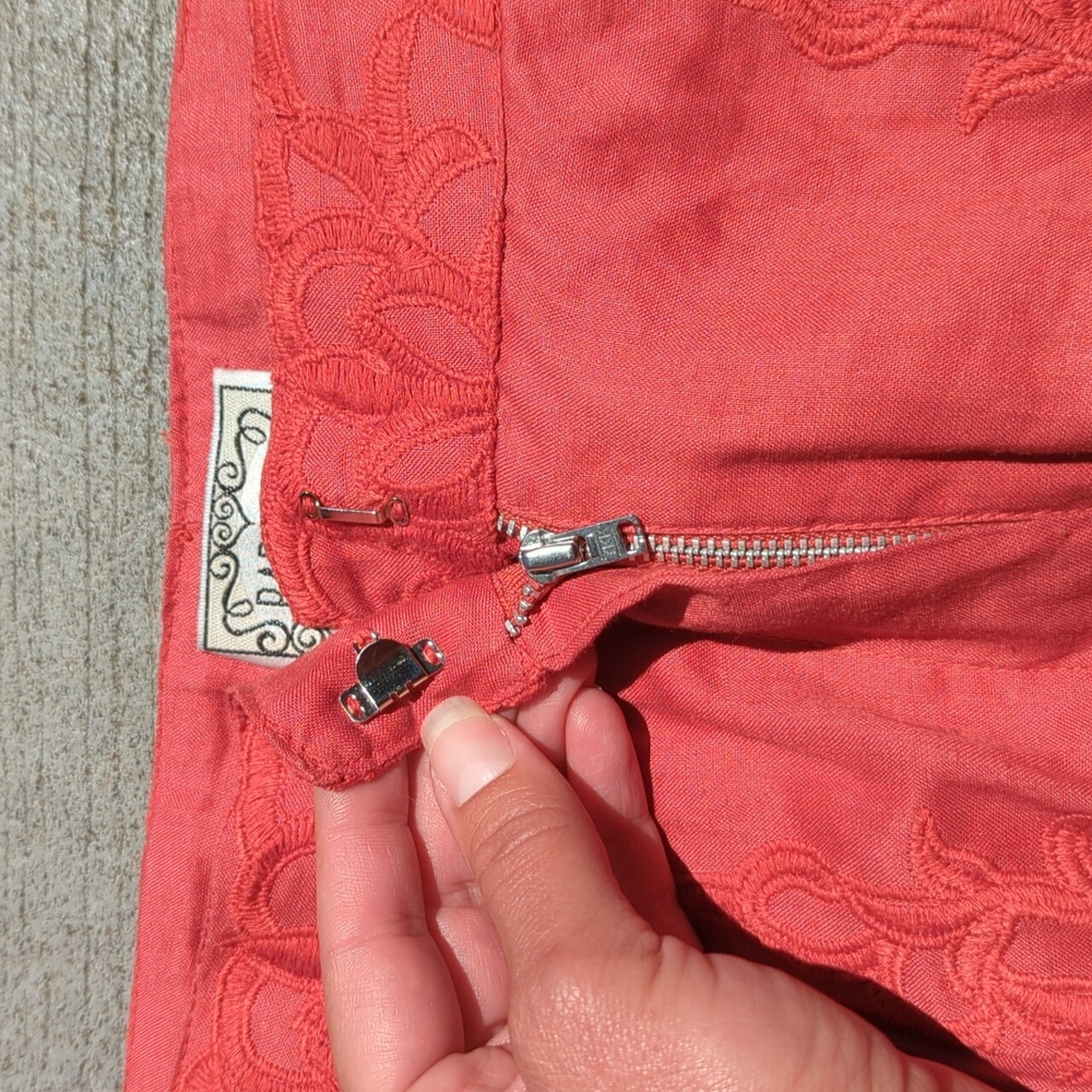Linen Embroidered Skirt - Picture 4 of 8